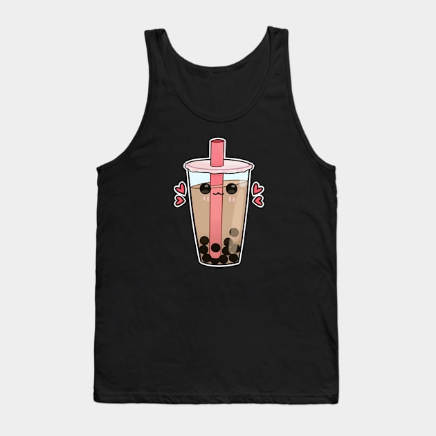 Kawaii bubble tea Tank Top by nekomachines